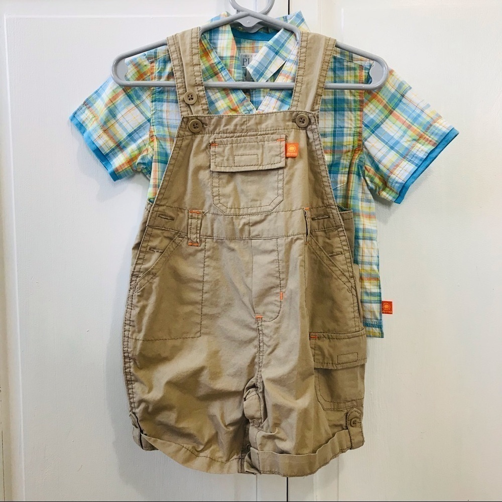 2/$25 THE CHILDREN’S PLACE Plaid Two Piece Set Size 12 Months